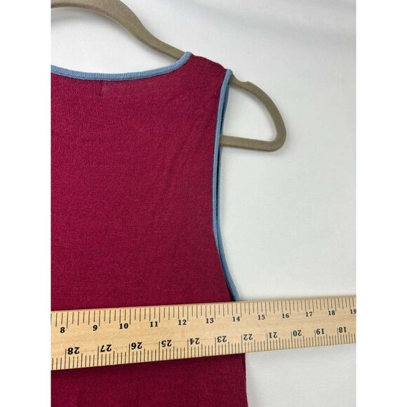 Alannah Hill Women's Size 14 Sleeveless V-Neck Knit Midi Dress Rayon Blend - Picture 4 of 13